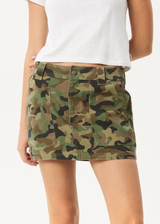 AFENDS Womens Hidden - Low Rise Workwear Skirt - Hidden - Afends womens hidden   low rise workwear skirt   hidden