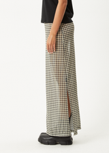 AFENDS Womens Gambet -  Sheer Maxi Skirt - Black / Sand - Afends womens gambet   sheer maxi skirt   black / sand