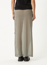 AFENDS Womens Gambet -  Sheer Maxi Skirt - Black / Sand - Afends womens gambet   sheer maxi skirt   black / sand