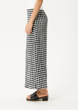 AFENDS Womens Rowan - Seersucker Maxi Skirt - Black / White - Afends womens rowan   seersucker maxi skirt   black / white