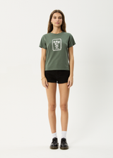 AFENDS Womens Maisie - Regular Tee - Sycamore - Afends womens maisie   regular tee   sycamore