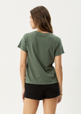 AFENDS Womens Maisie - Regular Tee - Sycamore - Afends womens maisie   regular tee   sycamore