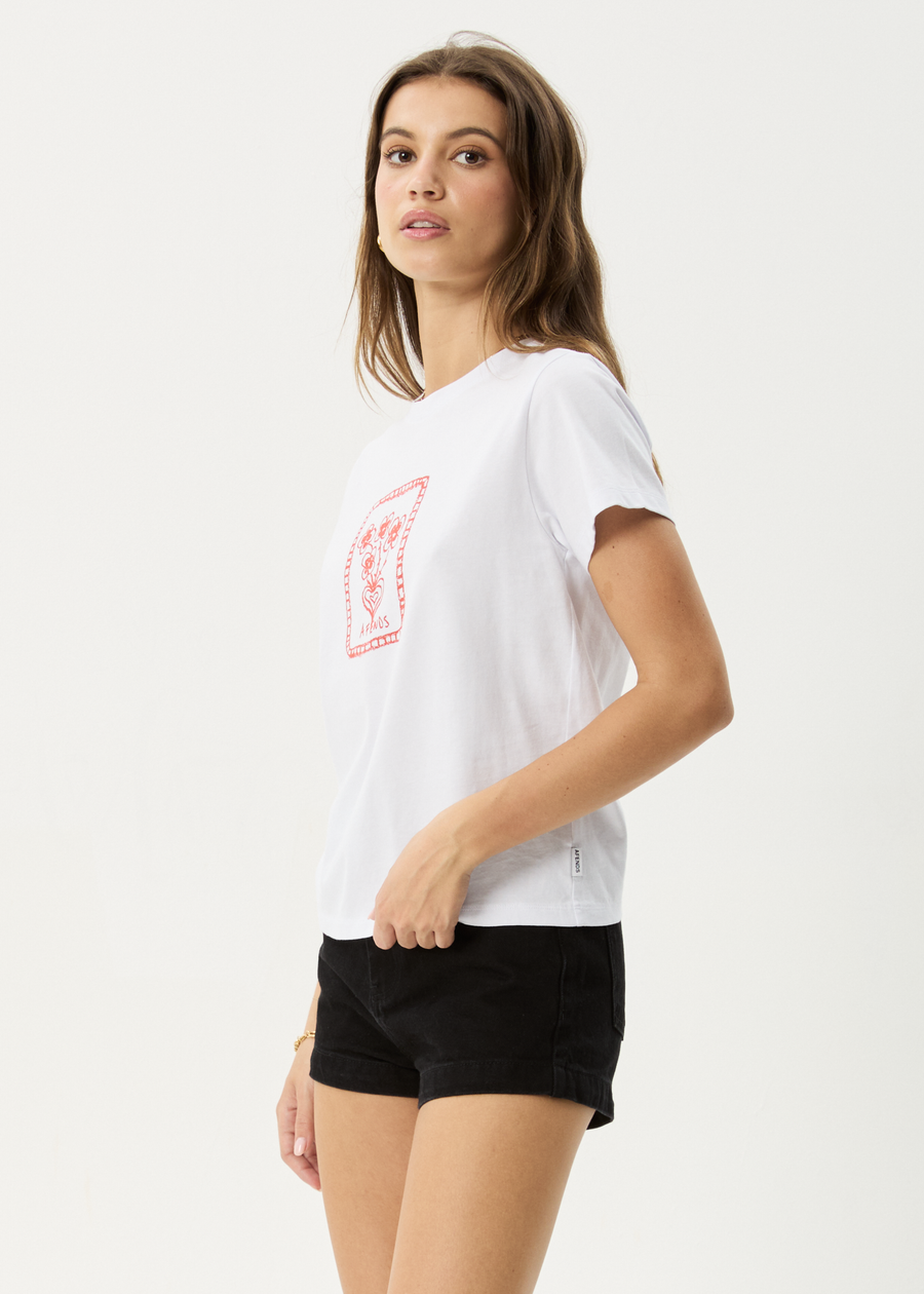 AFENDS Womens Maisie - Regular Tee - White