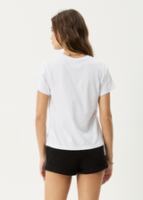 AFENDS Womens Maisie - Regular Tee - White - Afends womens maisie   regular tee   white