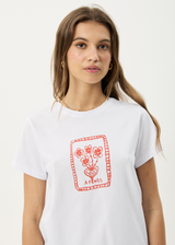 AFENDS Womens Maisie - Regular Tee - White - Afends womens maisie   regular tee   white