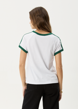 AFENDS Womens Games - Regular Tee - White - Afends womens games   regular tee   white