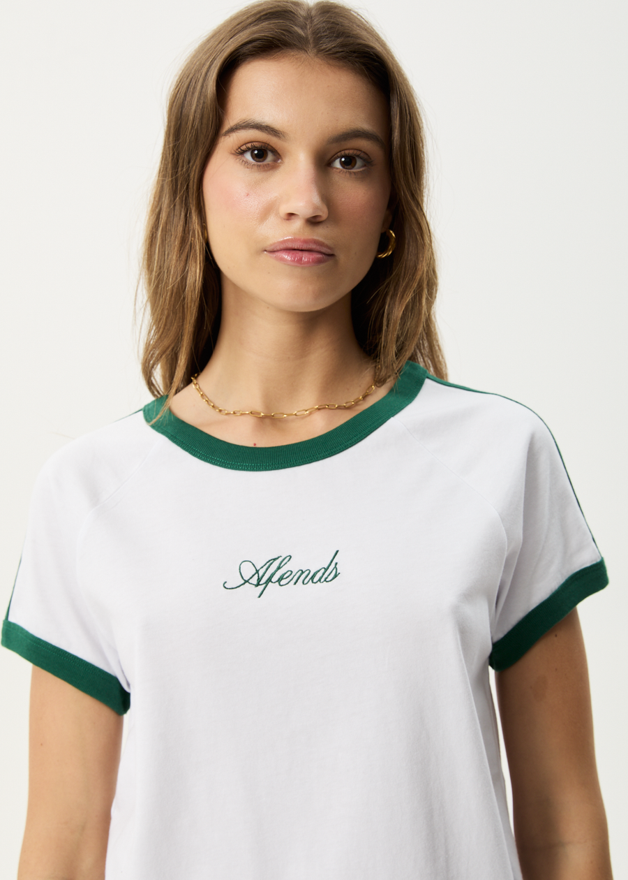AFENDS Womens Games - Regular Tee - White