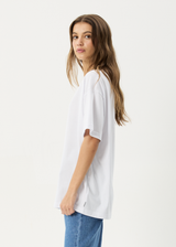 AFENDS Womens Modern Energy - Oversized Tee - White - Afends womens modern energy   oversized tee   white
