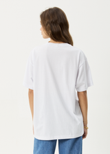 AFENDS Womens Cygnet - Oversized Tee - White - Afends womens cygnet   oversized tee   white