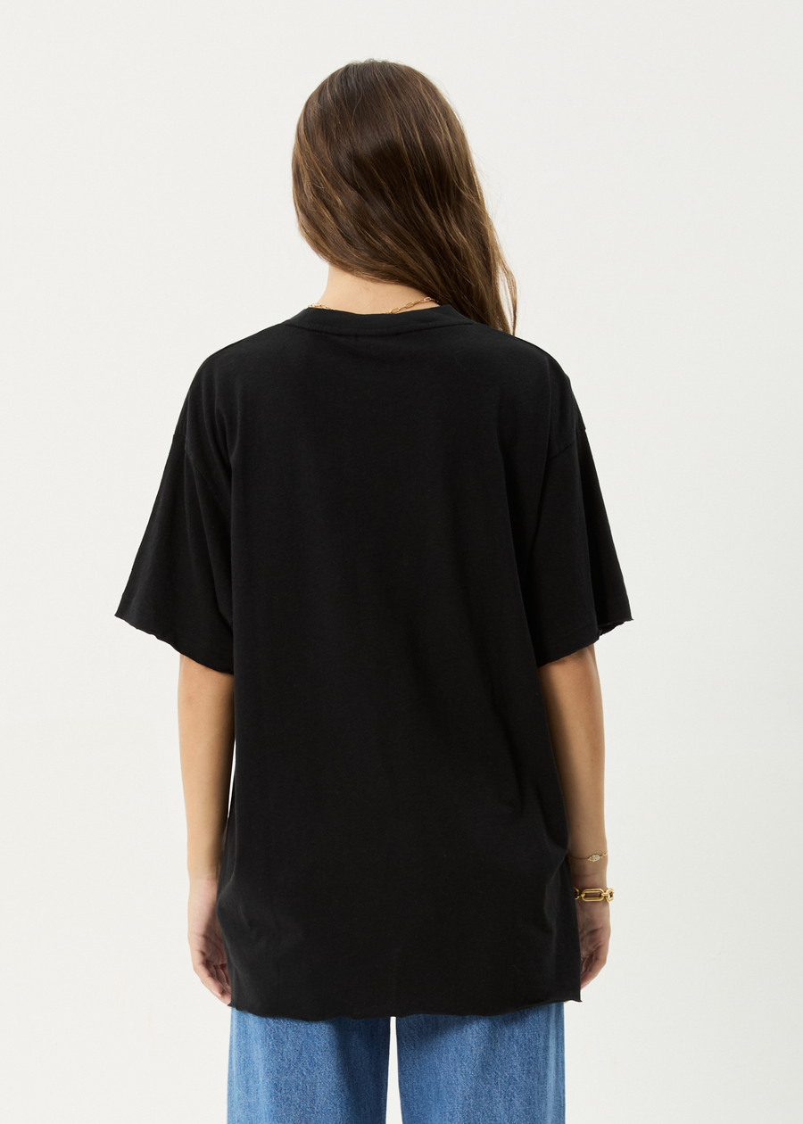 AFENDS Womens Wildflower - Oversized Tee - Black