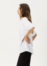 AFENDS Womens Wildflower - Oversized Tee - White - Afends womens wildflower   oversized tee   white