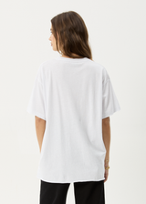 AFENDS Womens Wildflower - Oversized Tee - White - Afends womens wildflower   oversized tee   white