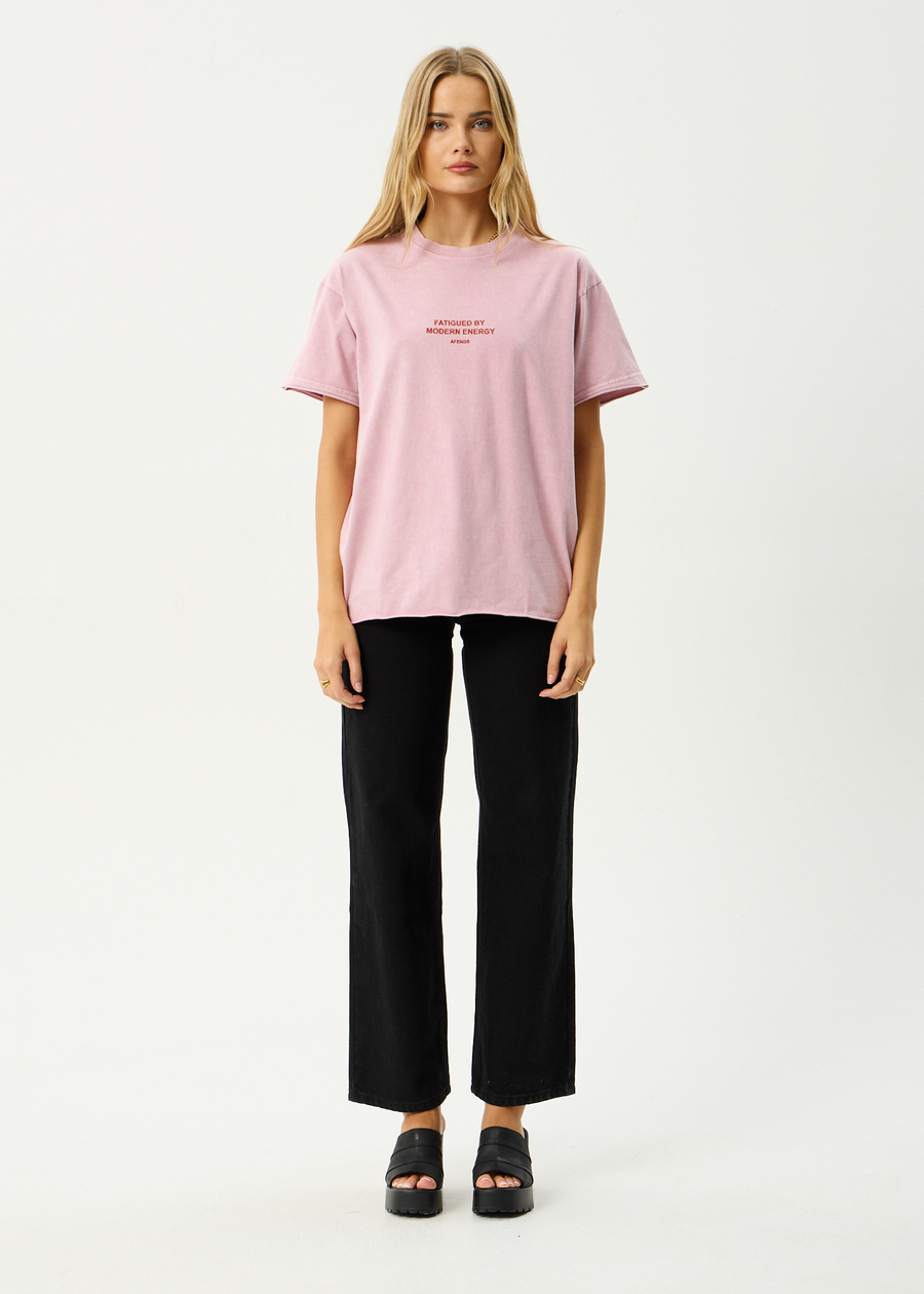 AFENDS Womens Fatigued - Oversized Tee - Marrakesh