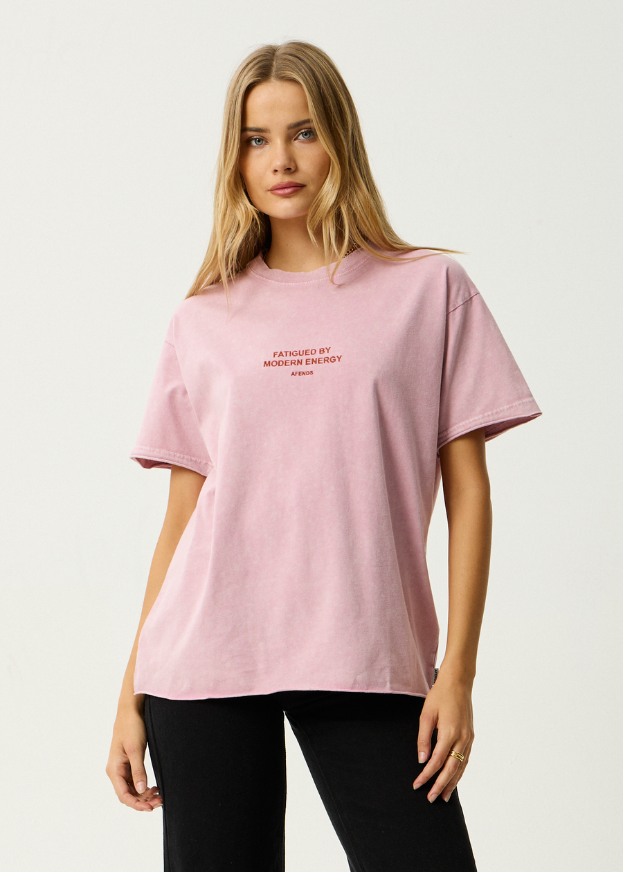 AFENDS Womens Fatigued - Oversized Tee - Marrakesh