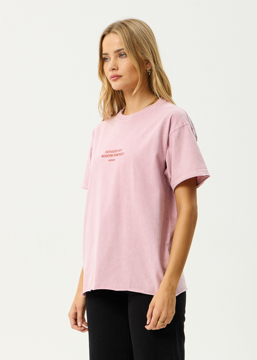 AFENDS Womens Fatigued - Oversized Tee - Marrakesh