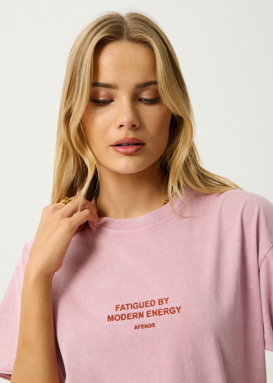 AFENDS Womens Fatigued - Oversized Tee - Marrakesh