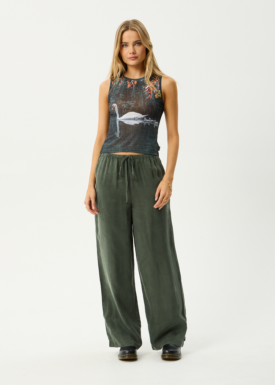 AFENDS Womens Swan Song - Sheer Tank - Multi