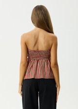 AFENDS Womens Austin - Top - Red Rum - Afends womens austin   top   red rum