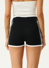 AFENDS Womens Blaze - Knit Short - Black - Afends womens blaze   knit short   black