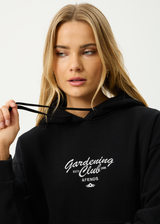 AFENDS Womens Gardening Club - Hoodie - Black - Afends womens gardening club   hoodie   black