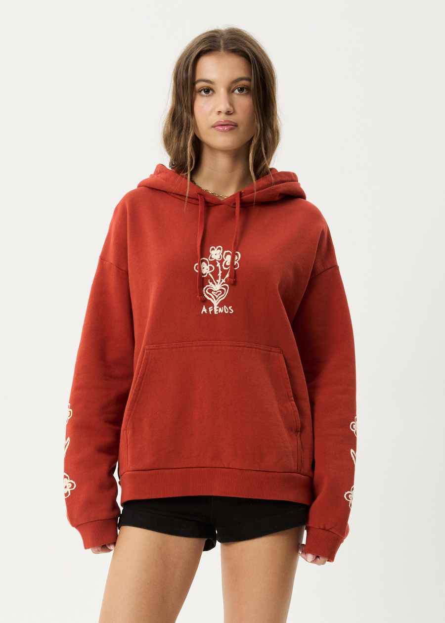 AFENDS Womens Maisie - Hoodie - Red Rum