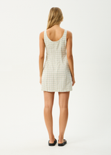AFENDS Womens Legacy - Seersucker Mini Dress - Boa Check - Afends womens legacy   seersucker mini dress   boa check