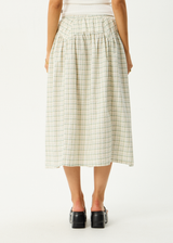 AFENDS Womens Legacy - Check Midi Skirt - Boa Check - Afends womens legacy   check midi skirt   boa check