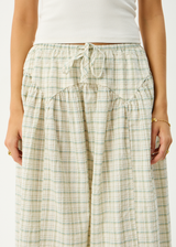 AFENDS Womens Legacy - Check Midi Skirt - Boa Check - Afends womens legacy   check midi skirt   boa check