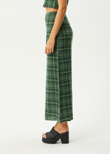 AFENDS Womens Lonnie - Seersucker Maxi Skirt - Hunter Green - Afends womens lonnie   seersucker maxi skirt   hunter green