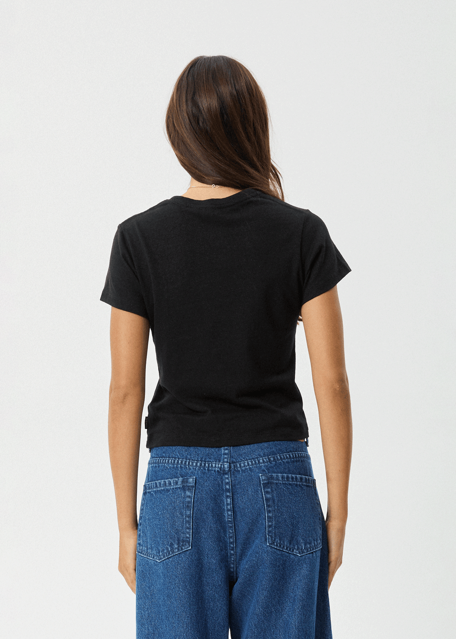 AFENDS Womens Carmen - Baby Tee - Black