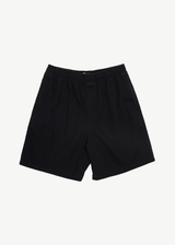 AFENDS Mens Ninety Eights - Baggy Elastic Waist Short - Black - Afends mens ninety eights   baggy elastic waist short   black
