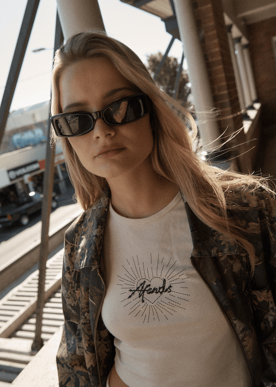 AFENDS Womens Pulse - Tank Top - Moonbeam 