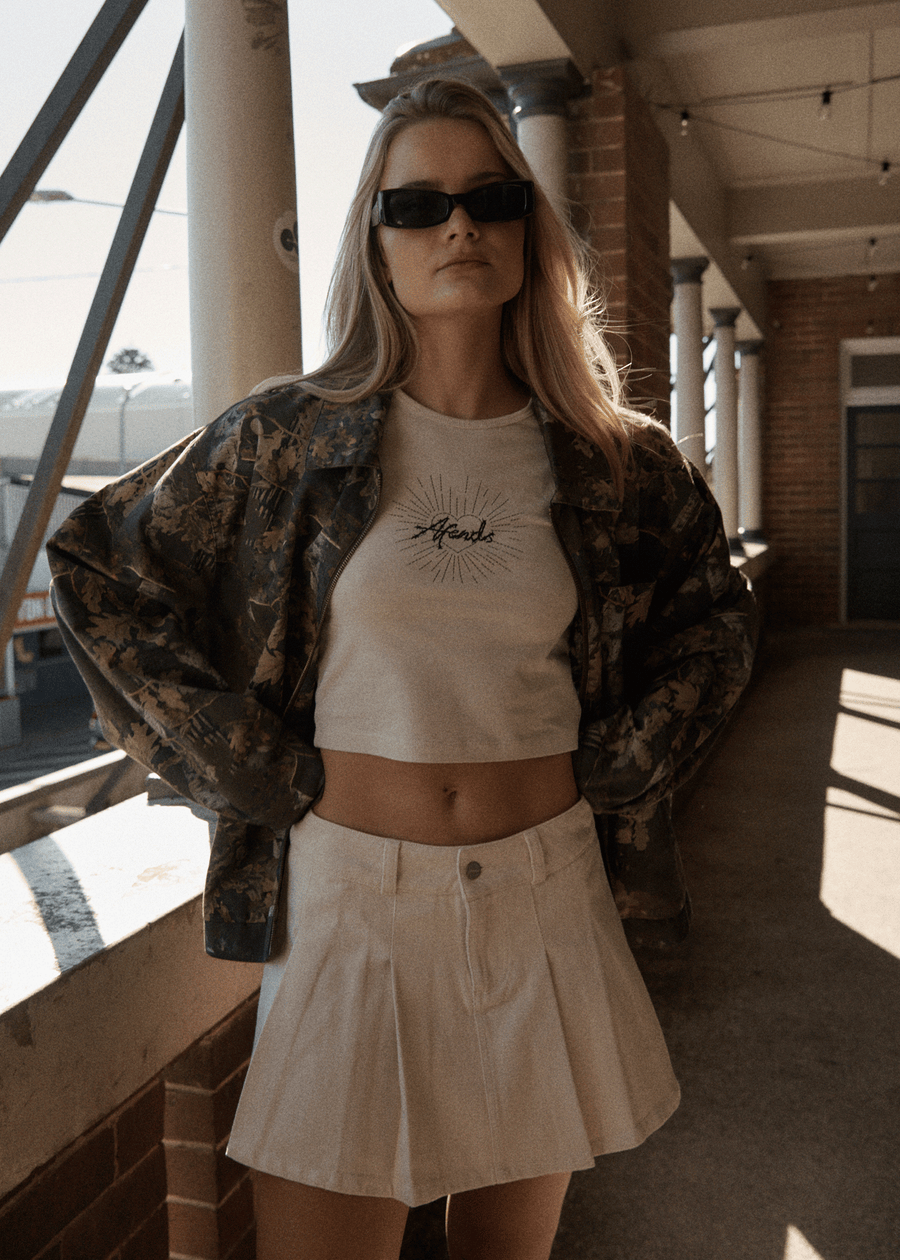 AFENDS Womens Pulse - Tank Top - Moonbeam 