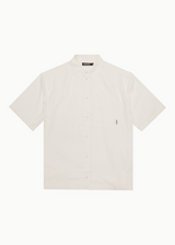 AFENDS Mens Everyday - Short Sleeve Shirt - Off White - Afends mens everyday   short sleeve shirt   off white