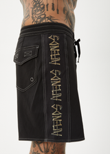 AFENDS Mens Crashed Out - Surf Related Boardshort 18