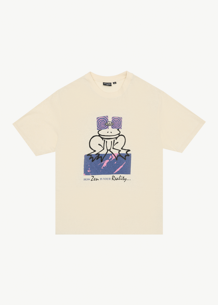 AFENDS Mens Zen Feeling - Retro Tee - Sand