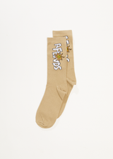 Afends Unisex Sunshine - Crew Socks - Cement - Afends unisex sunshine   crew socks   cement   streetwear   sustainable fashion