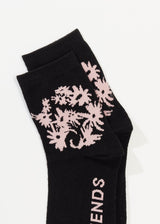 Afends Unisex Vise - Hemp Crew Socks - Black - Afends unisex vise   hemp crew socks   black   streetwear   sustainable fashion