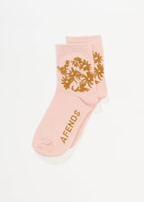 Afends Unisex Vise - Hemp Crew Socks - Lotus - Afends unisex vise   hemp crew socks   lotus   streetwear   sustainable fashion