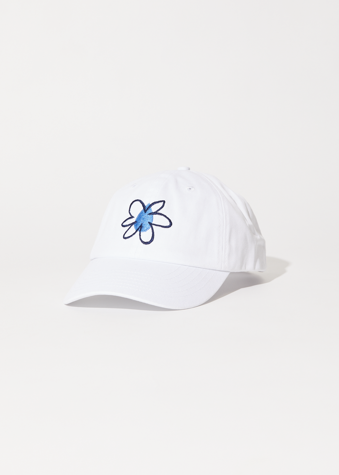 Afends Unisex Waterfall - Baseball Cap - White - Streetwear - Sustainable Fashion