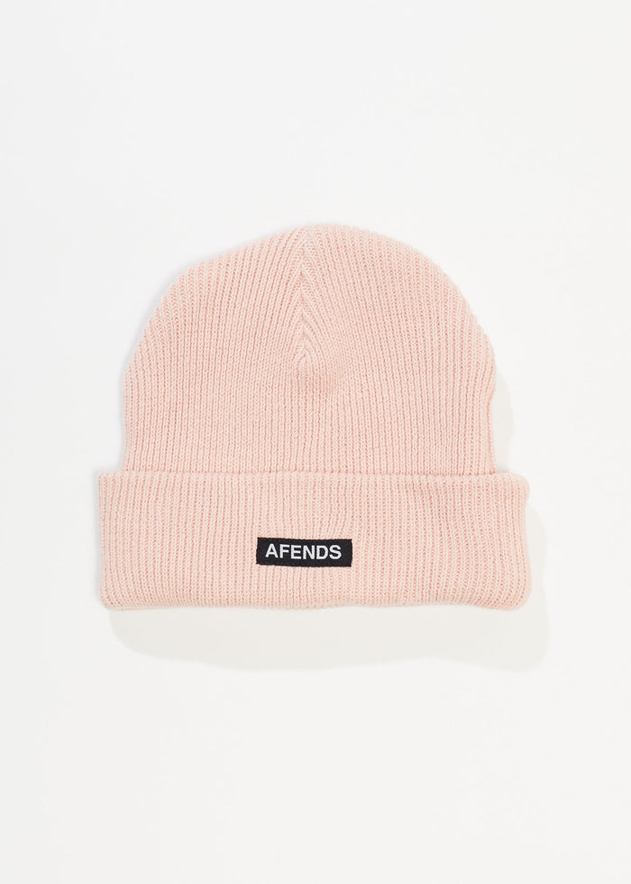 Afends Unisex Home Town - Recycled Knit Beanie - Lotus - Streetwear - Sustainable Fashion