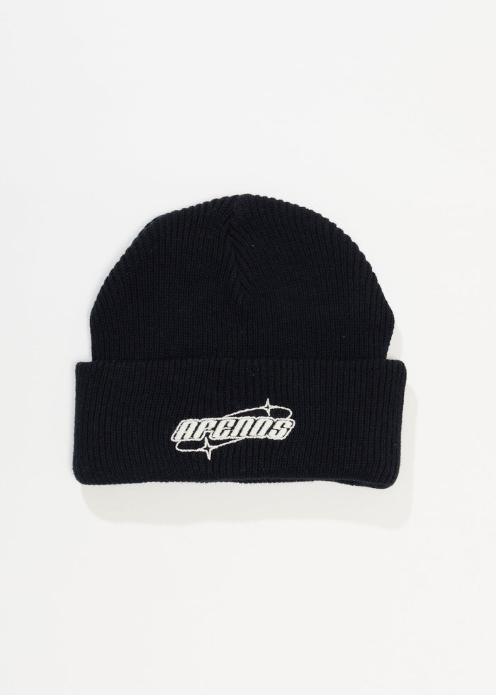 Afends Unisex Eternal - Recycled Knit Beanie - Black - Streetwear - Sustainable Fashion