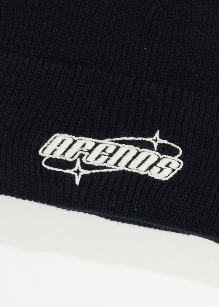 Afends Unisex Eternal - Recycled Knit Beanie - Black - Streetwear - Sustainable Fashion