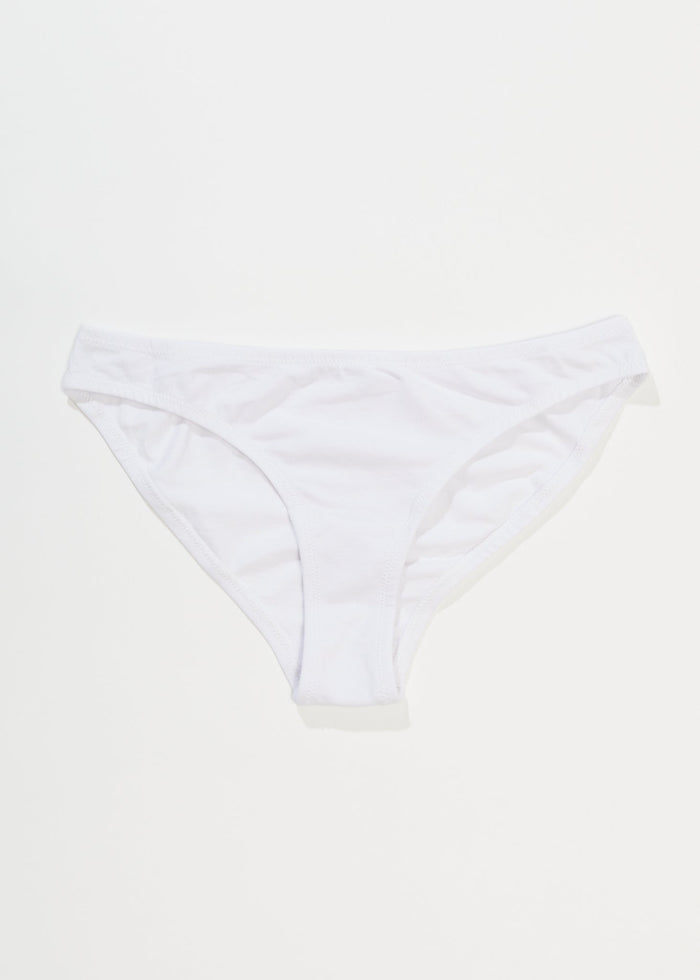 Afends Womens Lolly - Hemp Bikini Briefs 3 Pack - White - Streetwear - Sustainable Fashion