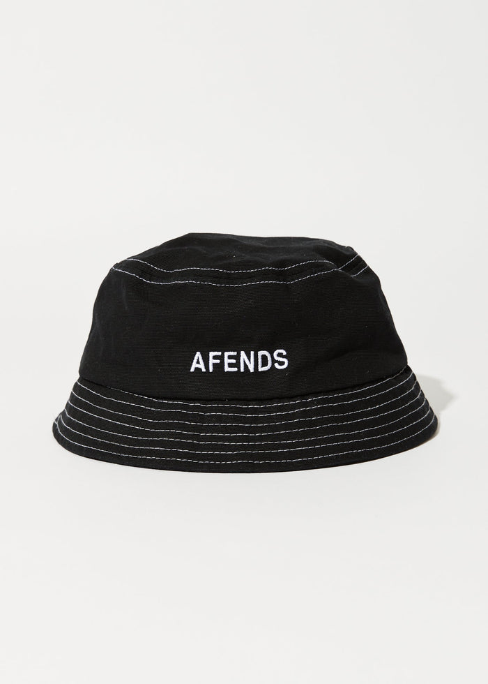 Afends Unisex Diggers - Recycled Bucket Hat - Black - Streetwear - Sustainable Fashion