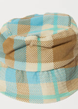 Afends Unisex Millie - Hemp Reverse Fleece Bucket Hat - Tan Check - Afends unisex millie   hemp reverse fleece bucket hat   tan check   streetwear   sustainable fashion