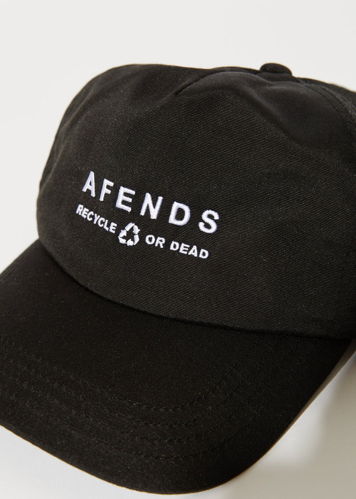 Afends Unisex Calico - Recycled Cap - Black - Streetwear - Sustainable Fashion