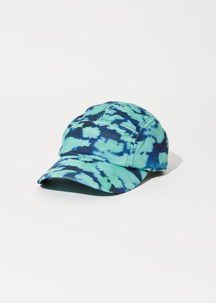 Afends Unisex Liquid Unisex - Recycled Panelled Cap - Jade Floral - Streetwear - Sustainable Fashion
