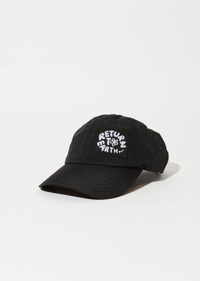 Afends Unisex Earthling - Recycled Baseball Cap - Black - Streetwear - Sustainable Fashion
