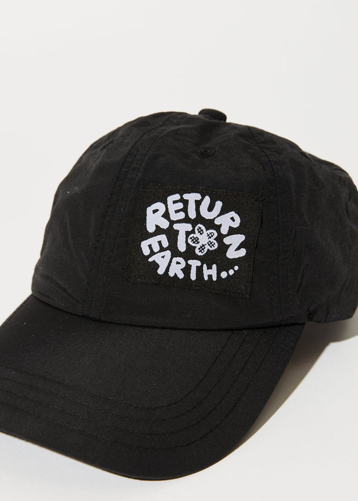 Afends Unisex Earthling - Recycled Baseball Cap - Black - Streetwear - Sustainable Fashion